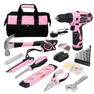 SET ALAT BOR PINK 12V 101PC