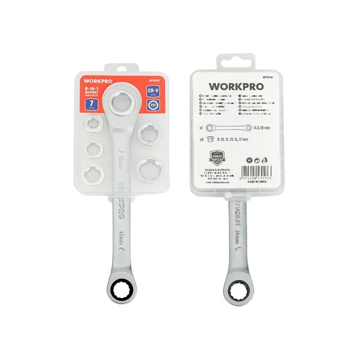 WORKPRO DOUBLE RING RATCHET WRENCH SET suppliers